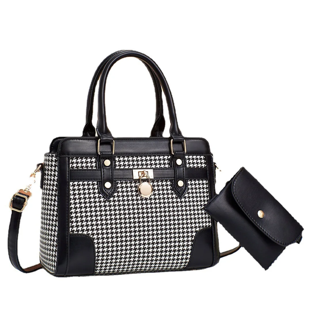 2024 Design Printed Color Contrasting Mother Bag High-capacity Women Fashion Bag Handbag Single Shoulder Diagonal Cross Bag