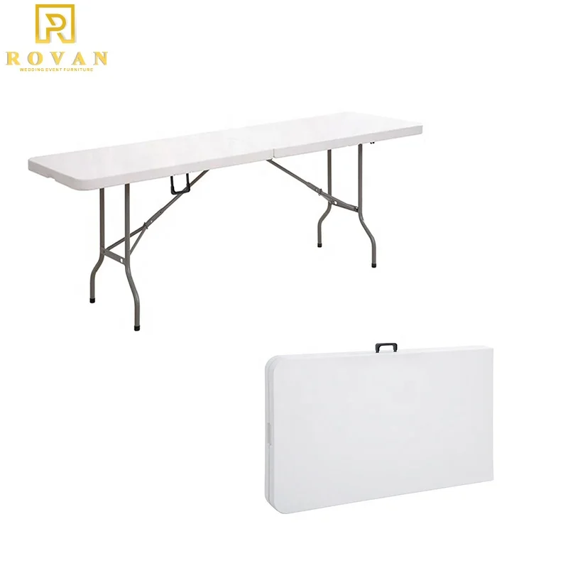 HDPE table for wedding and events rectangular tables plastic folding dining table