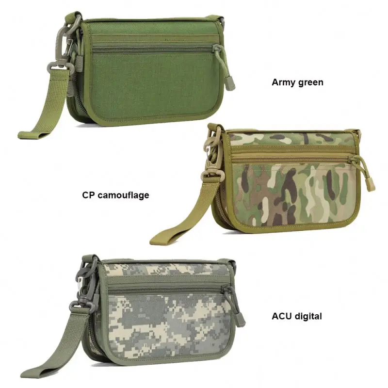 Outdoor Tactical Camouflage Clutch Bag 1000D DuPont Waterproof Clutter Storage Tote With Casual Coin Wallet Storage Pouch