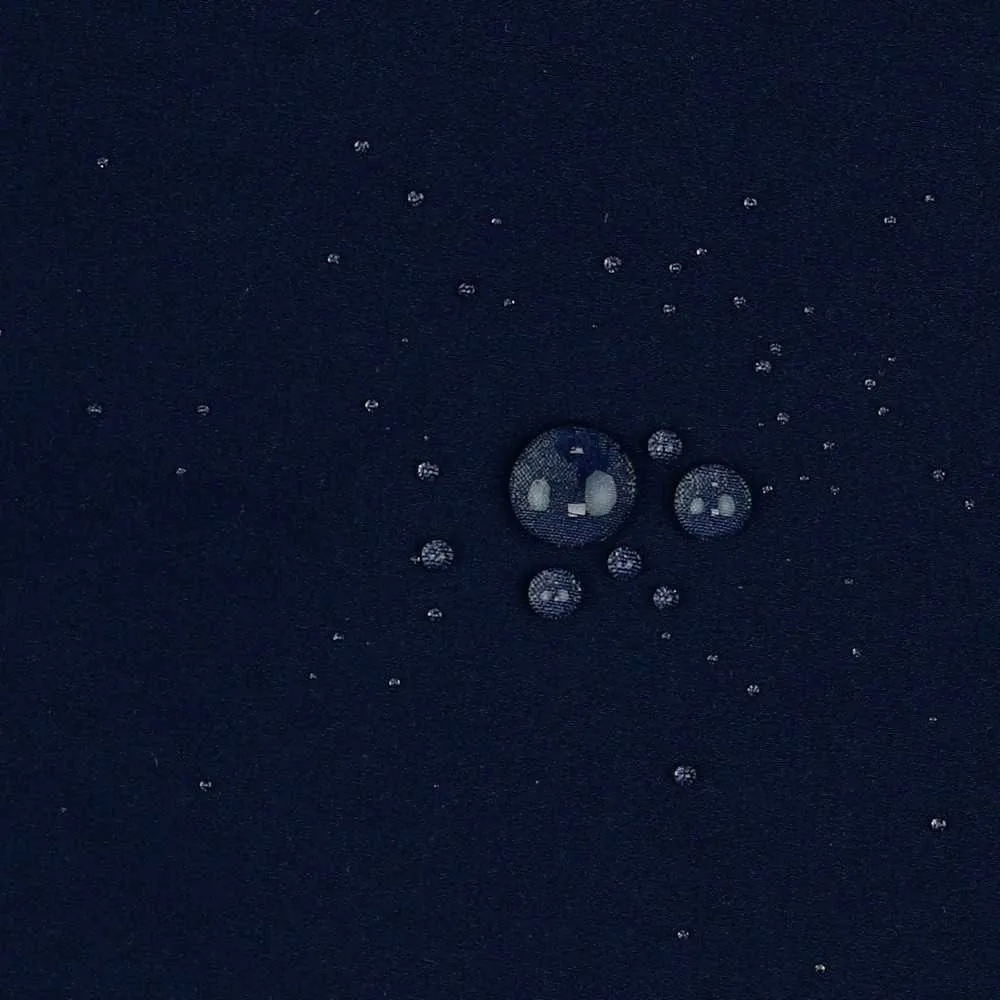 elasticity Navy softshell fabric Waterproof jacket garment original fabric high quality 100% polyester