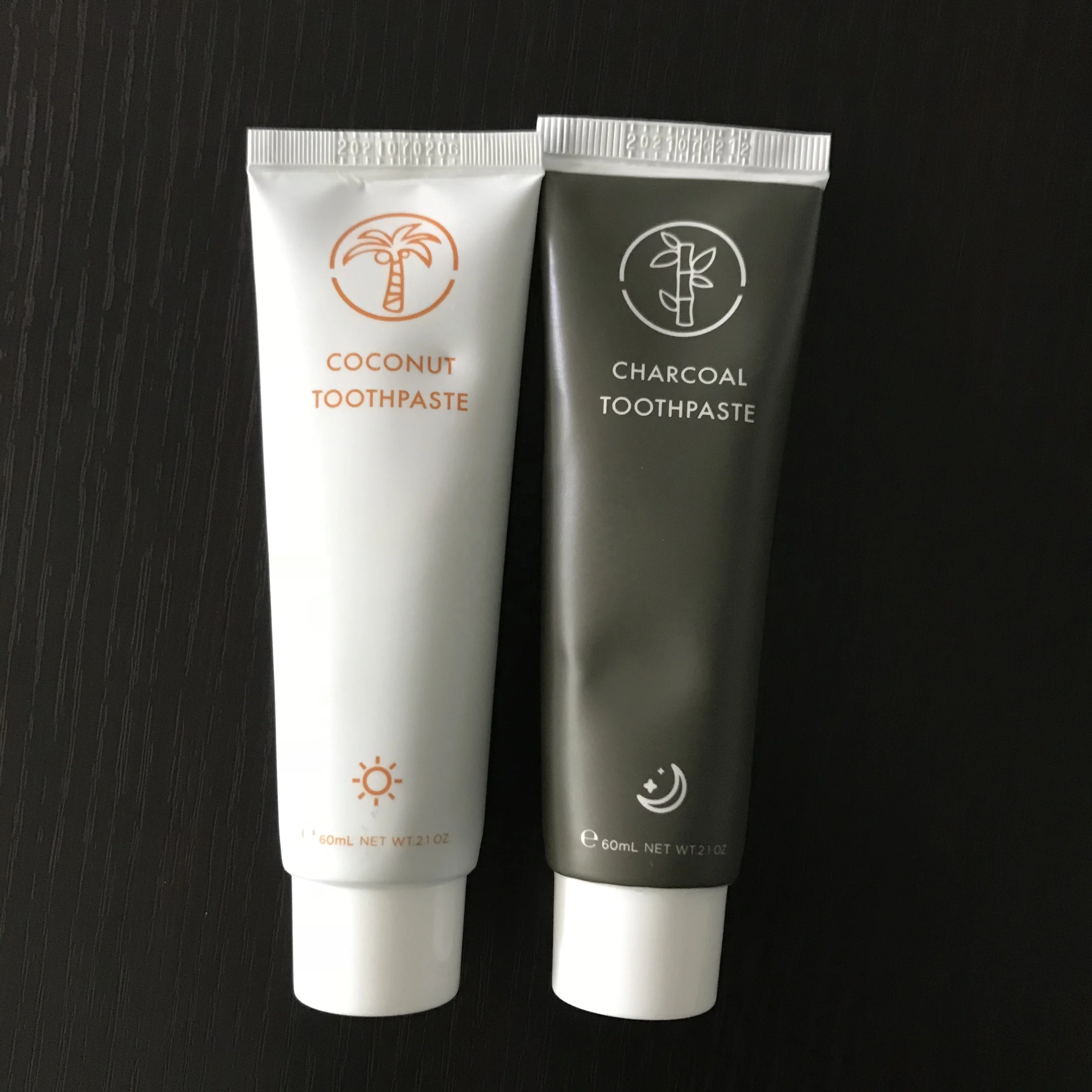 Organic charcoal teeth whitening toothpaste