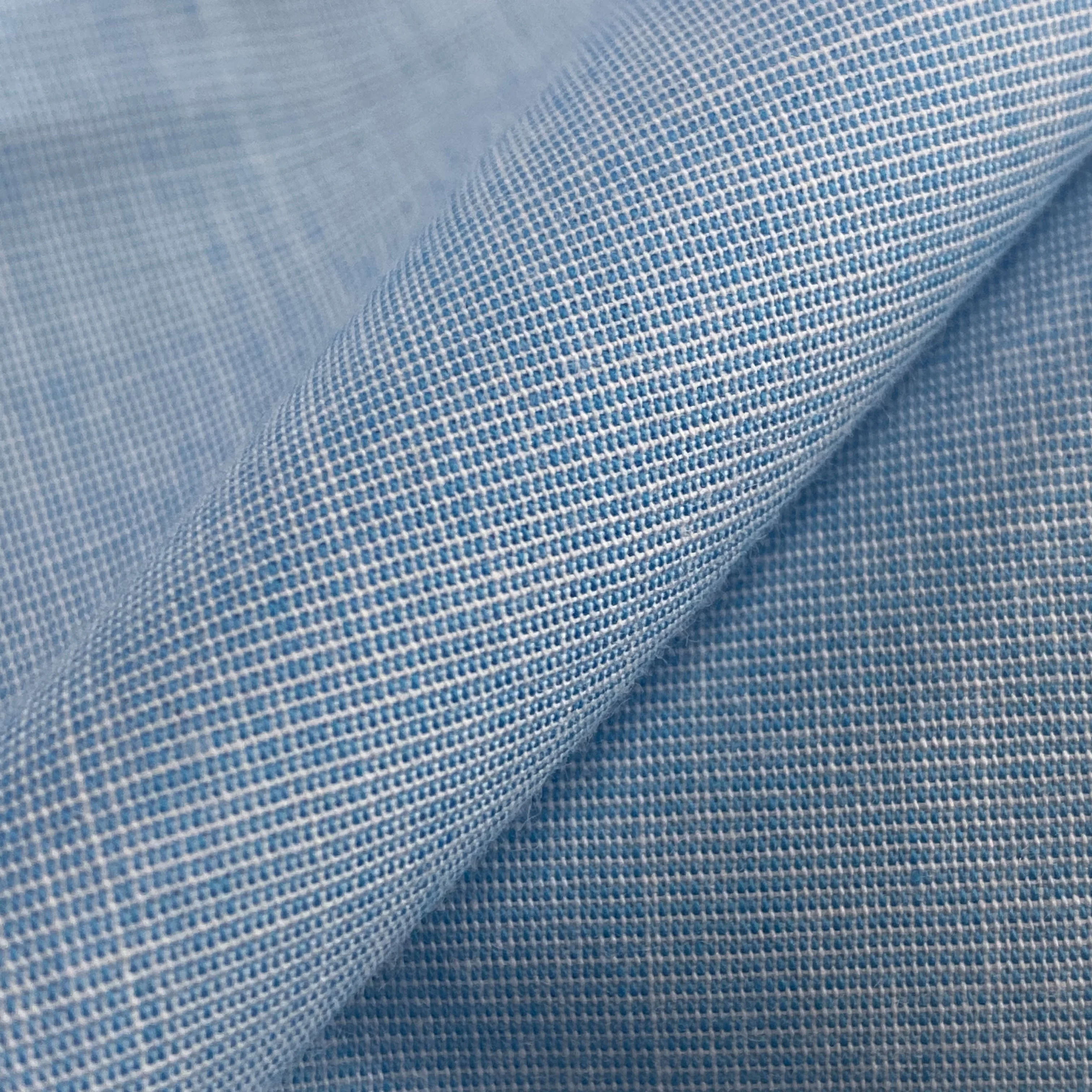 100%cotton reactive yarn dyed poplin men shirts woven fabric