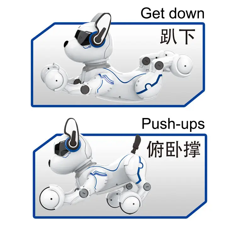 Toy Smart dog robot dog animals intelligent Robots Ai Rc Programming Remote Control stunt Wright Robot Dog