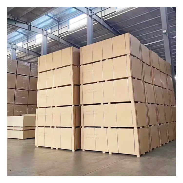 High quality 3mm 6mm 12mm 15mm 18mm fibreboards white melamine mdf hdf board for Furniture