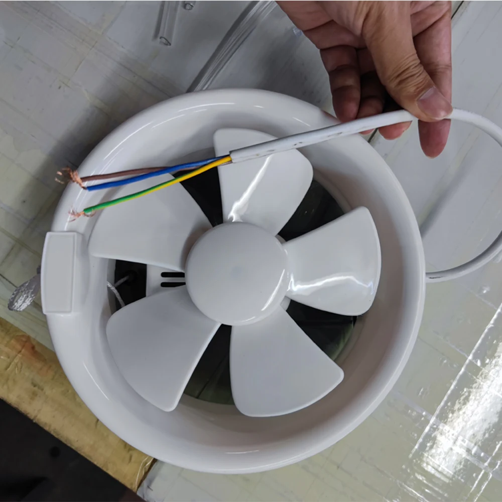 Exhaust fan window type 6 inch round hole kitchen bathroom glass silent exhaust fan