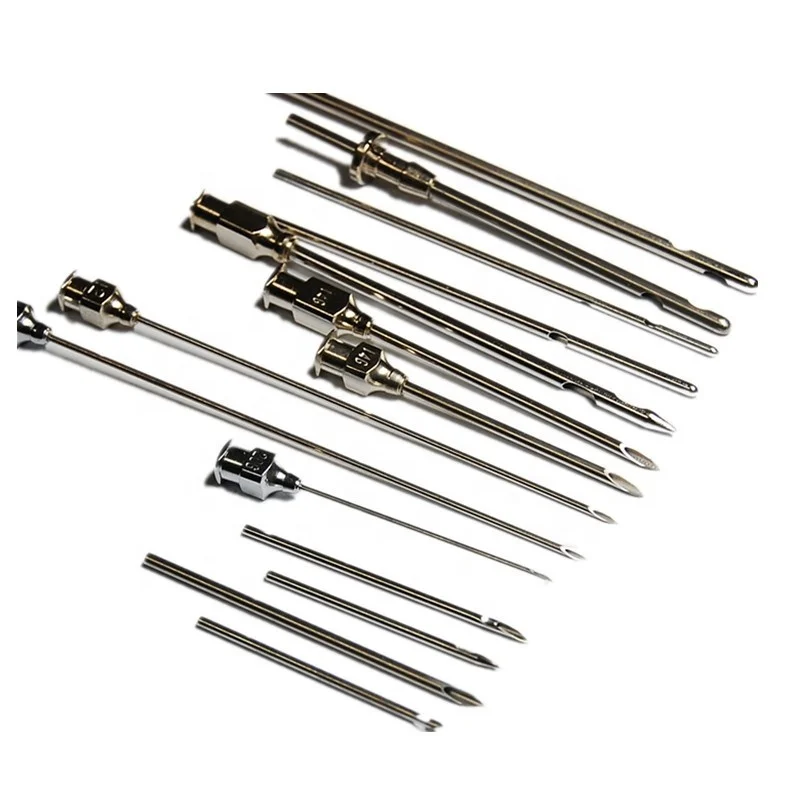 HOT SALES REUSABLE VETERINARY NEEDLE STAINLESS STEEL SYRINGE NEEDLE FOR ANIMAL INJECTION