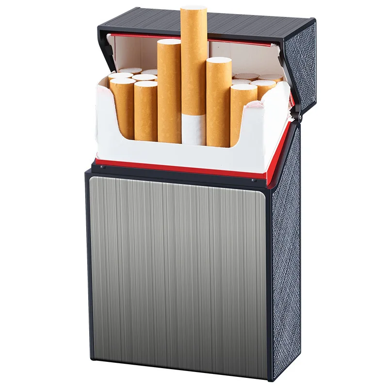 New Clamshell Soft And Hard General 20 Pieces Of Anti-Pressure Cigarette Case Moisture-Proof Alloy Coated Cigarette Box