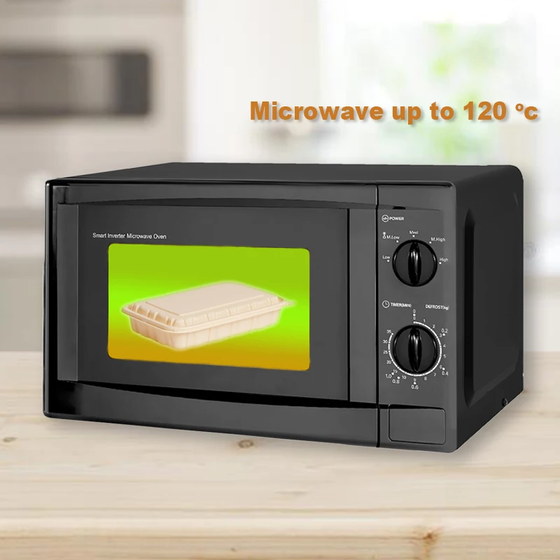 16Oz 24Oz 32Oz 37Oz 48Oz Take Out Black Rectangle Round Disposable Plastic Microwavable Meal Prep Food Container