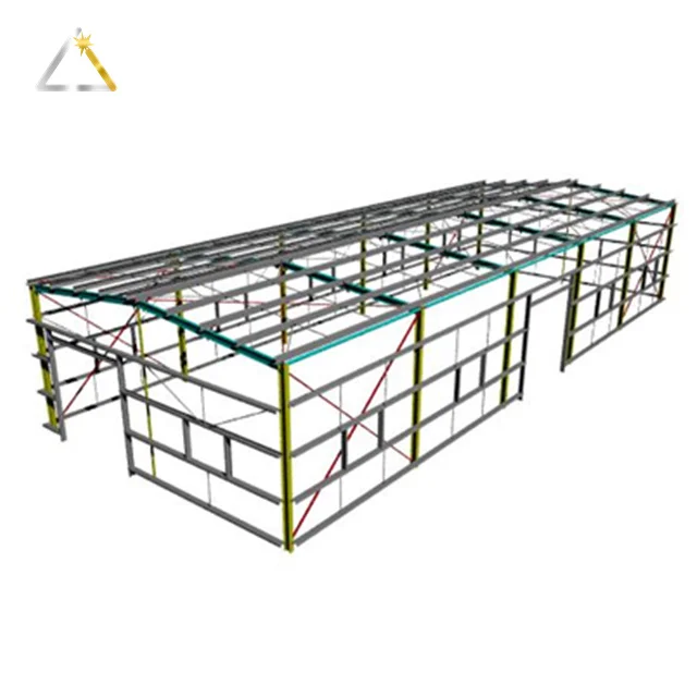 China Prefab Construction Warehouse Church Structures Prefabricated Steel Frame Building Metal Storage