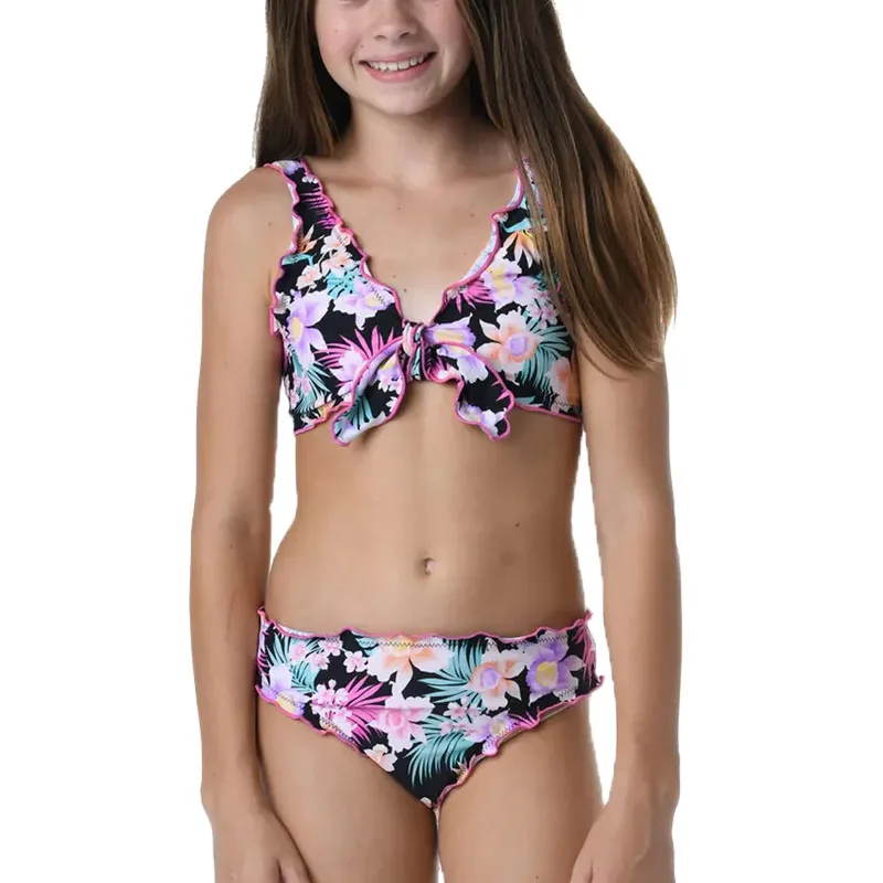 custom design swim wear bikini kids girls bikini  13 year old bikini girls high quality girls swimwear