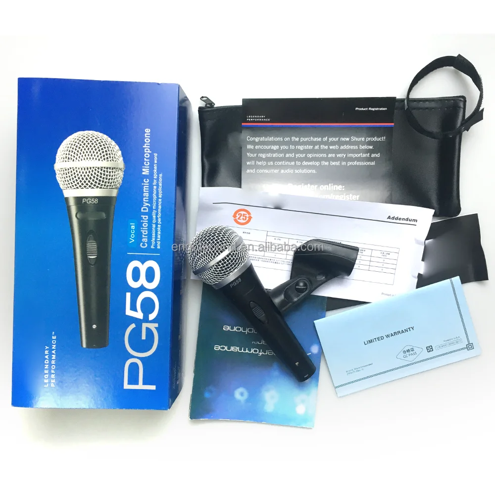PG58  professional wired handheld dynamic audio vocal microphone  for karaoke KTV STAGE SPEAKER