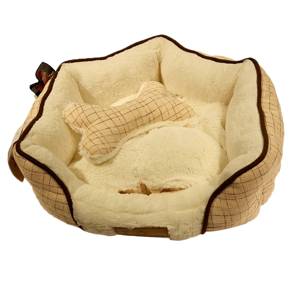 Wholesale High Quality 100% Polyester Sleeping Breathing Little Plush Dog Cat Bed For Pet
