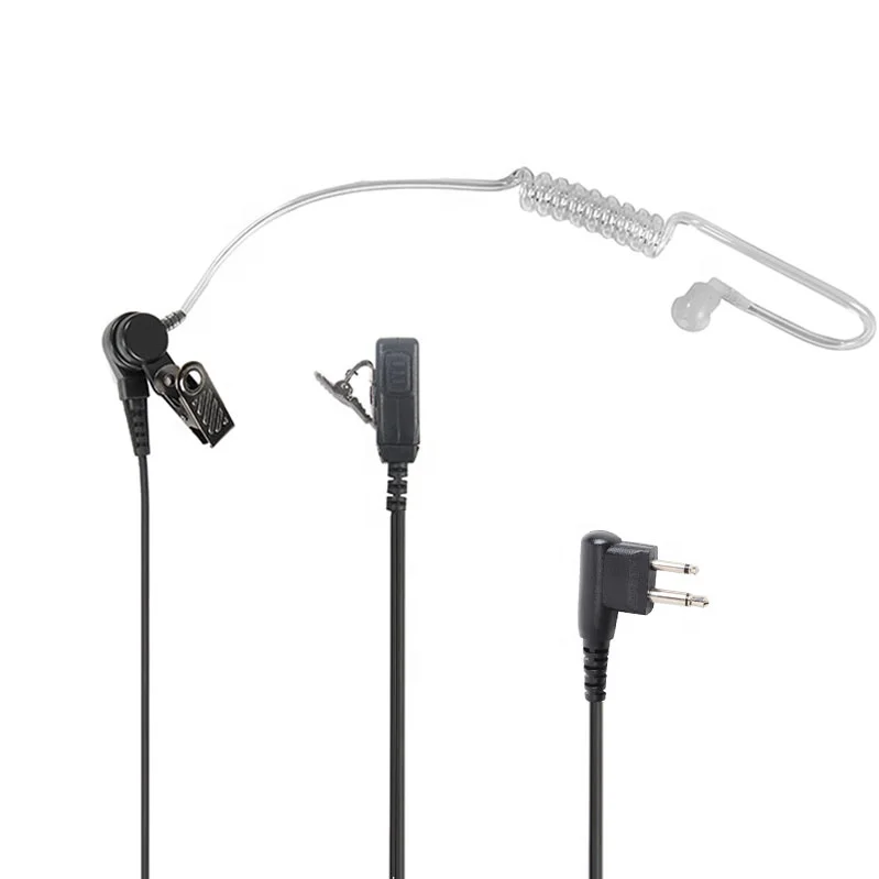 Loud Voice Police Earpiece with Acoustic Tube and PTT
