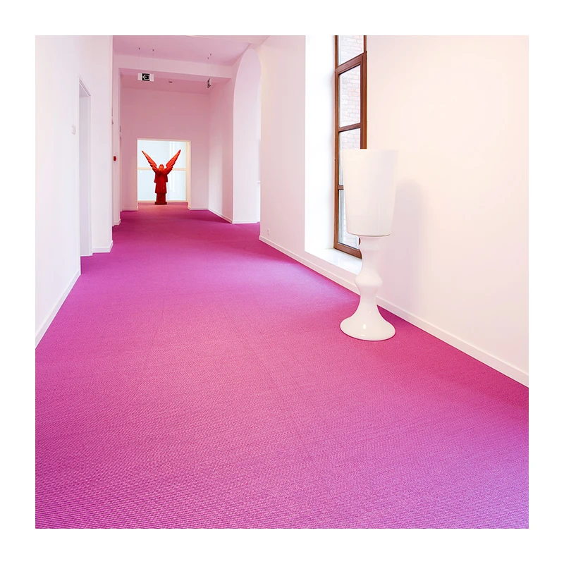 Manufacturer High Quality Luxury Vinyl Restaurant Pink Fire Proof Eco Friendly Non Slip Pvc Flooring Carpet Mesh