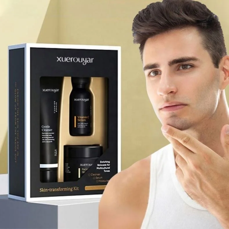 Three Piece Whitening Moisturizing Repair  Moisturizing Cream Lotion Man Face Wash  Men Skin Care Set