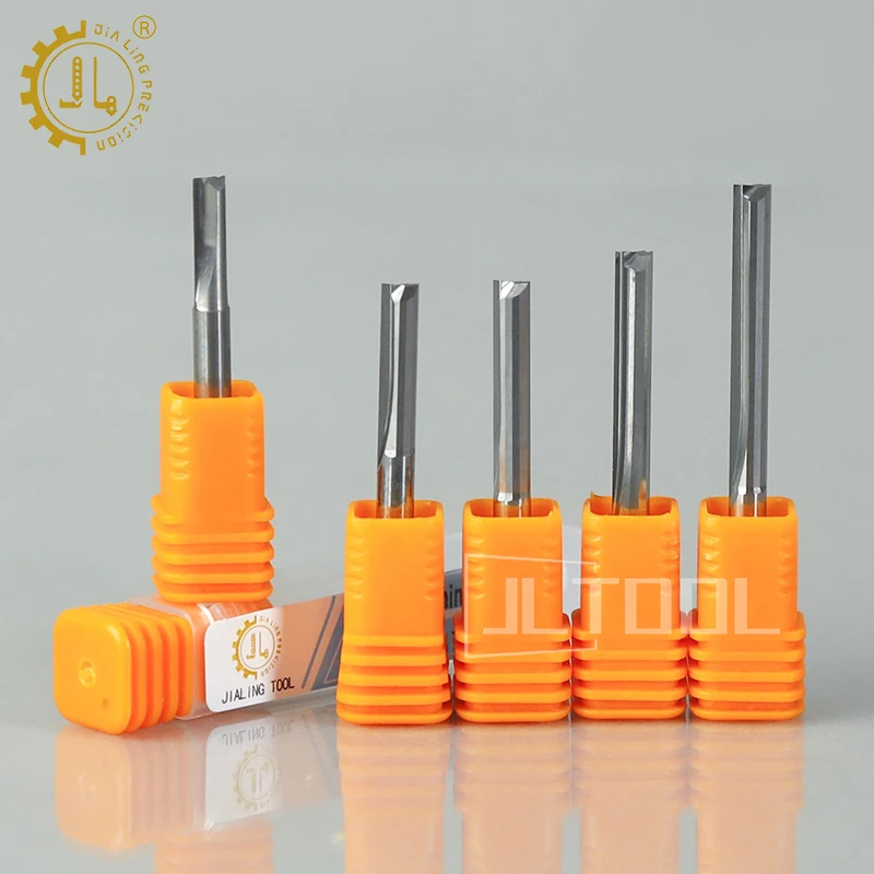 4mm Two Flutes Straight End Mill for Wood Engraving Bit 6mm Wood End Mill Cutter