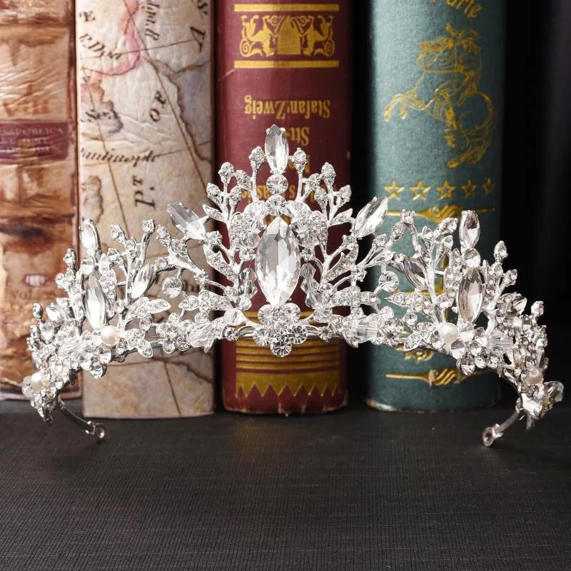 wedding luxury rhinestone headband diadem bride crown queen bridal tiara bridal set crown with crown necklace for women