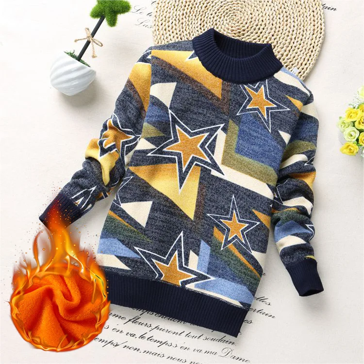 
children Clothes baby boys cotton Warm sweaters girls Winter Autumn child 