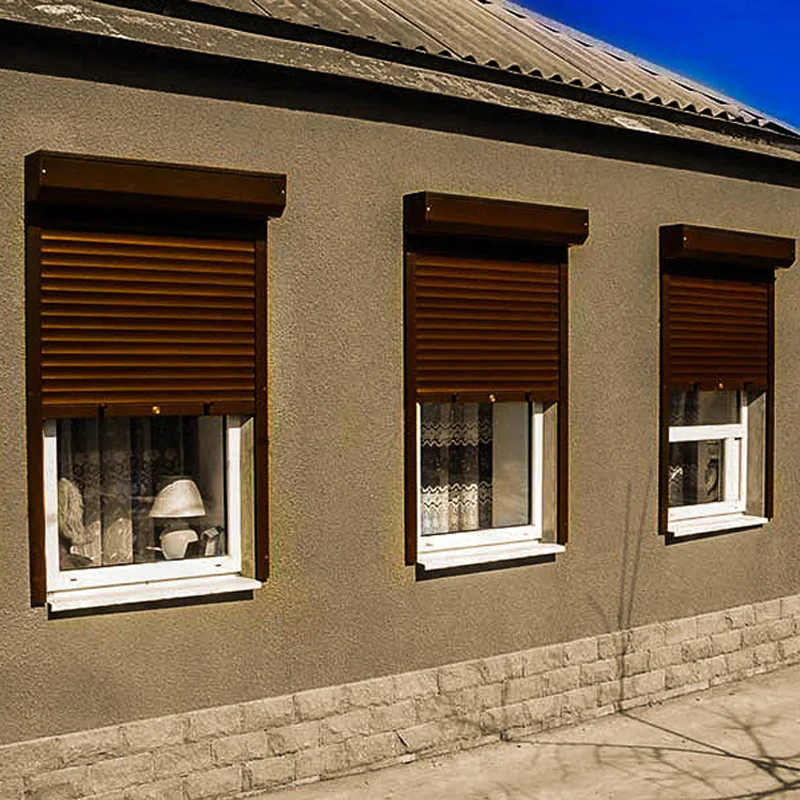 Manufacturer Direct Sales Aluminum Vertical Rolling Shutter Window Suitable for Villas