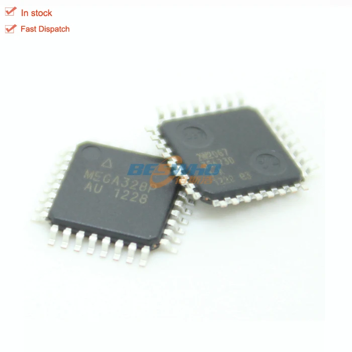 В наличии электронный компонент ATMEGA328P MCU 8BIT 32KB флеш 32tqfp ATmega микроконтроллер микросхема ATMEGA328P-AU