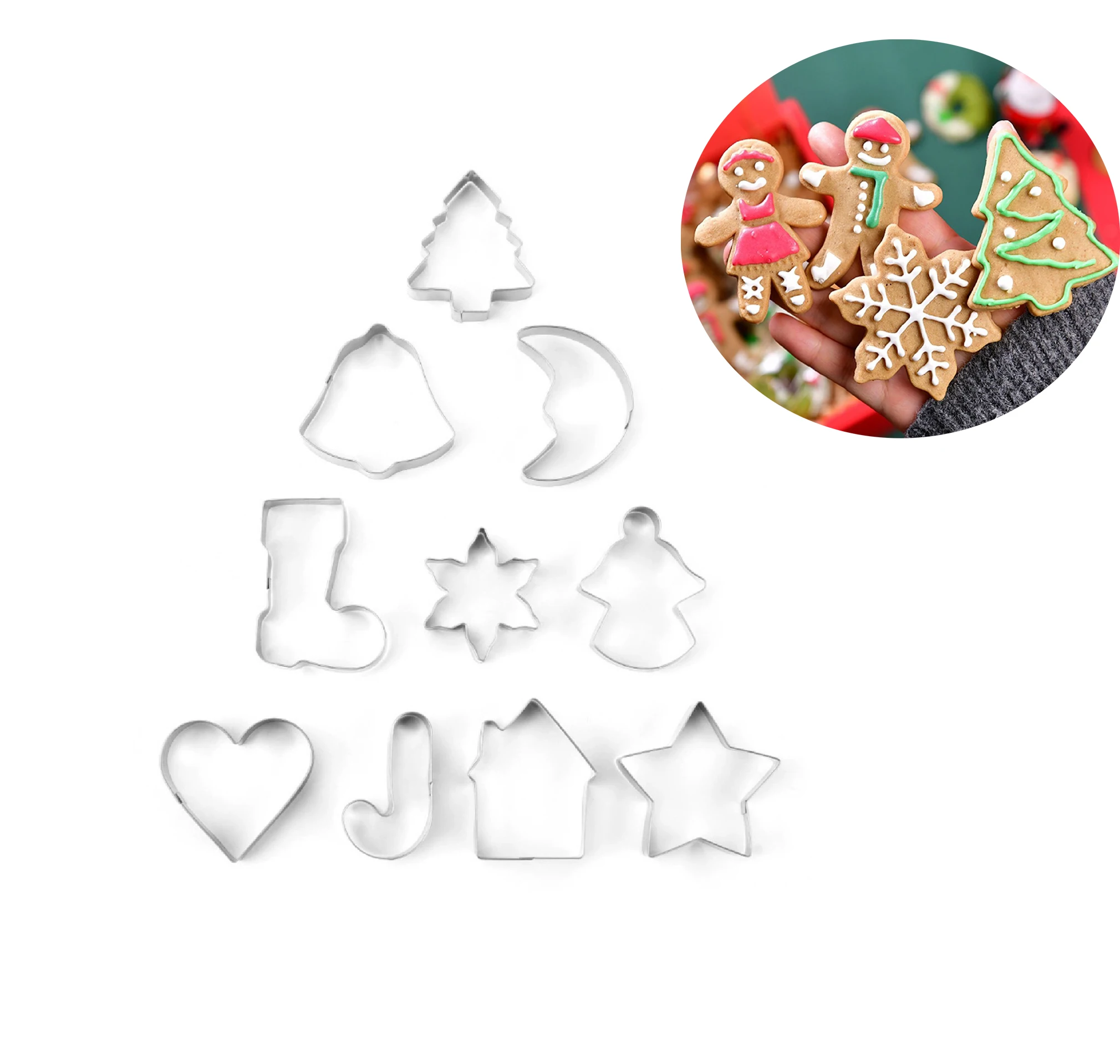 10/6 шт./набор форма для печенья из нержавеющей стали