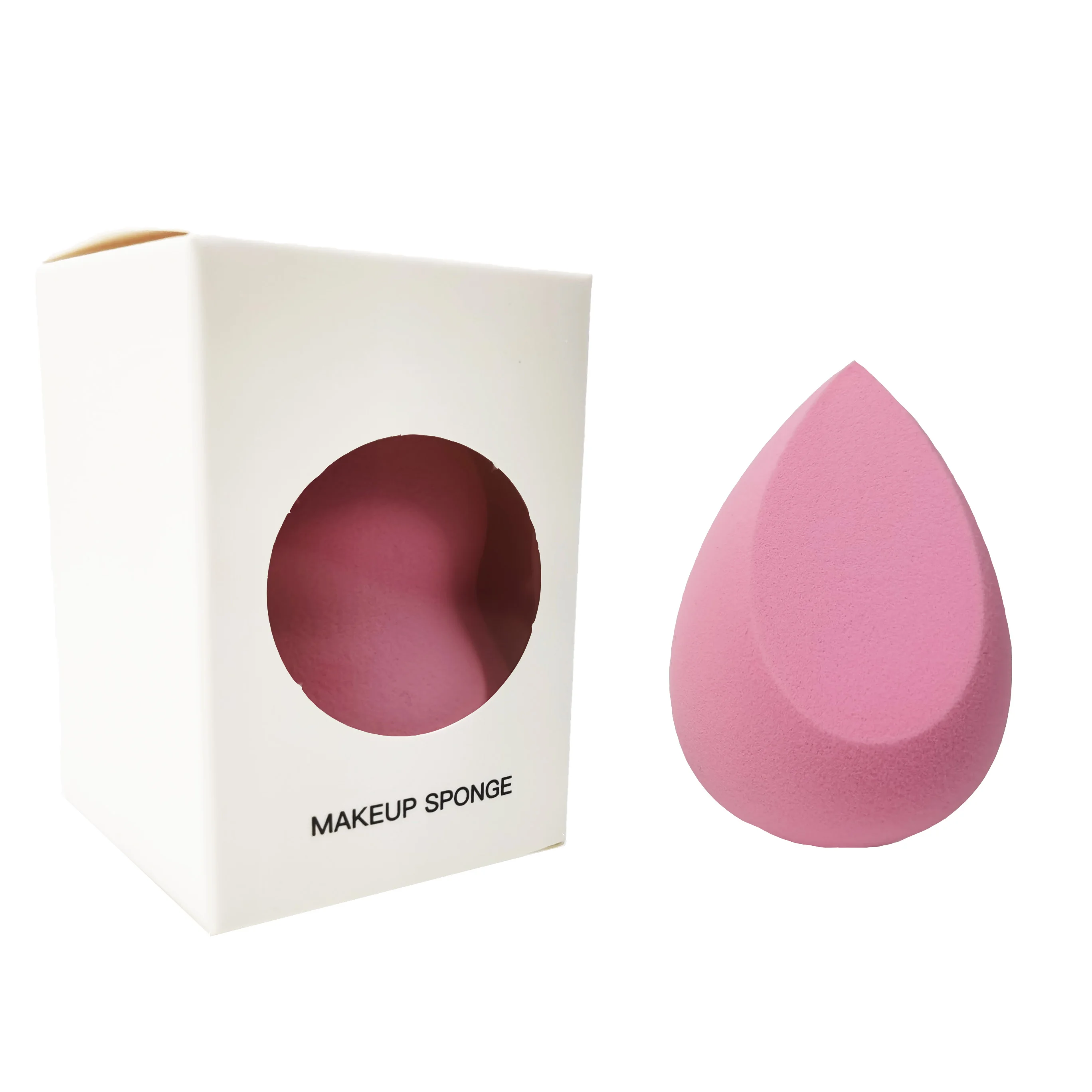 Pink Makeup Sponge Non-Latex Super Soft Makup Sponge Pink Beauty Sponge Blender With Window Box Package