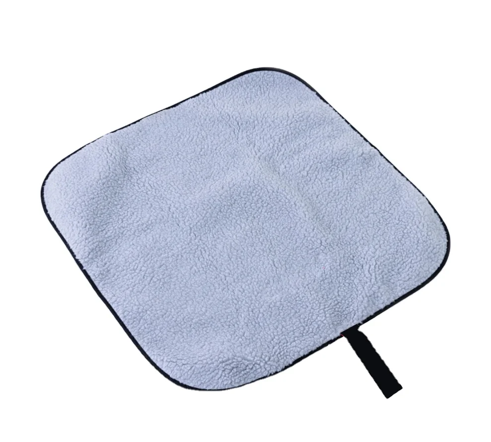 Recycled Water-repellent Outer Shell Plus Synthetic Lambswool Beach Change Mat with Customized Logo