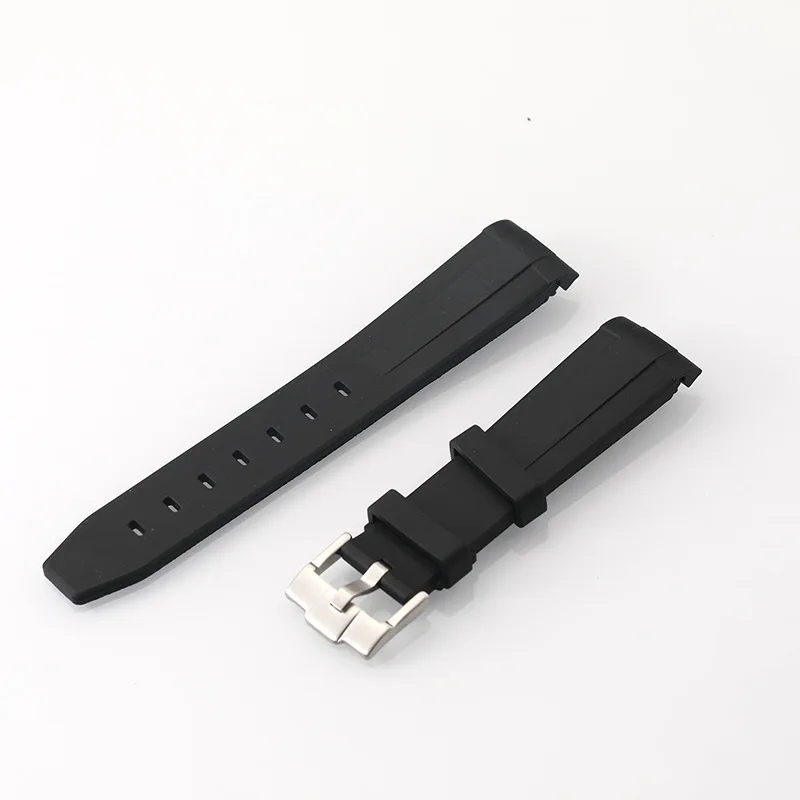 Premium Grade Vulcanized FKM Rubber Watch Strap 20mm 22mm 24mm Universal Watch Band Quick Release Watchbands