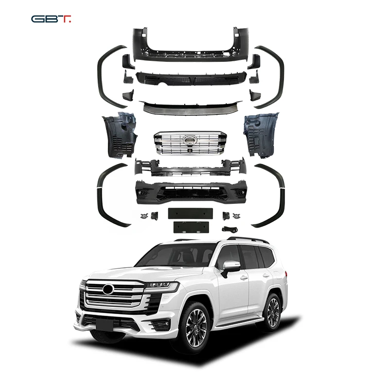 GBT Factory Hot Selling 2022 LC300 GX V8 Model Modellista Upgrade Body Kit For Toyota Land Cruiser 300 GX Facelift To M Bumper