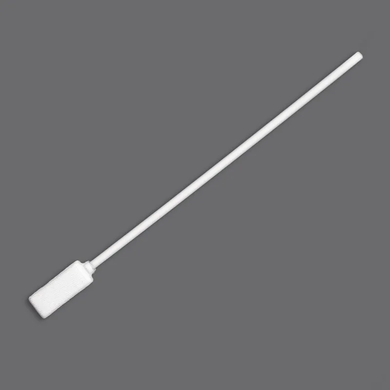 Large Flat Square Head Lint Free Polyester Cleaning Swab with White Handle