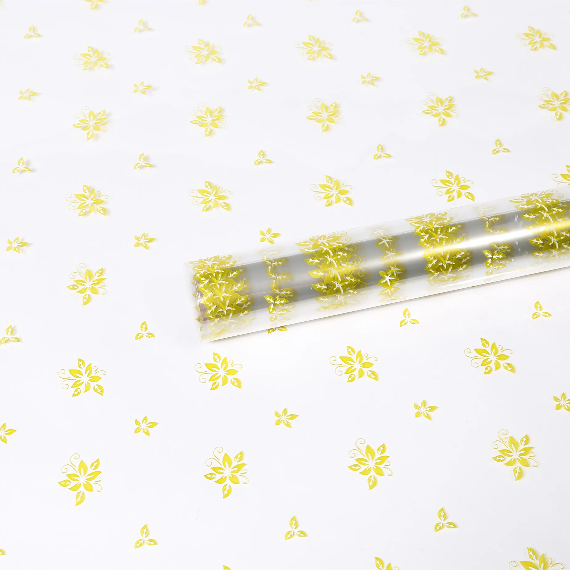 Flower shop decoration gift bouquet wrapping paper flower series Orchid flower color transparent cellophane