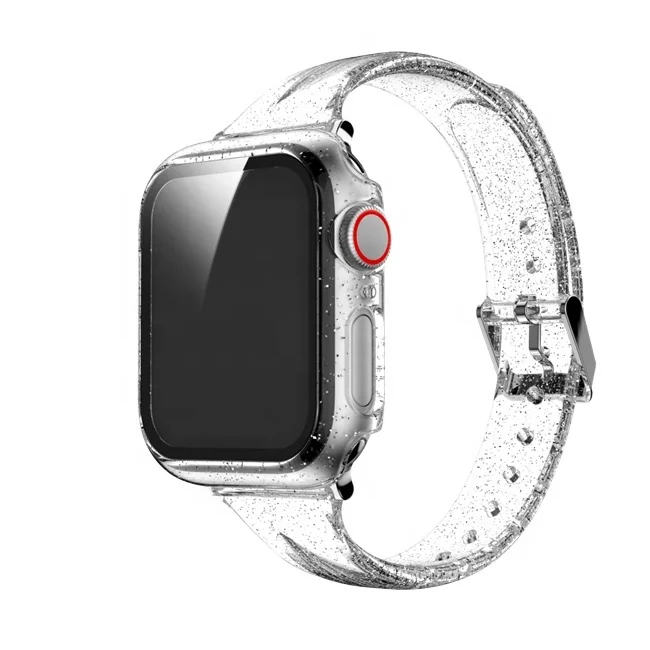 
Лучший Хрустальный прозрачный ТПУ ремешок 42 мм для замены ремешка Apple Watch 