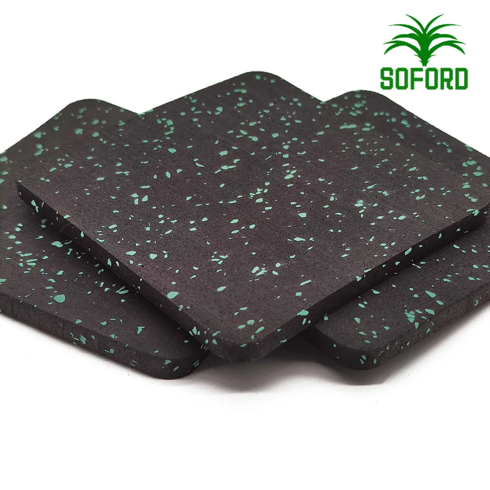Anti-Shock Soft Rubber Floor Gym Roll Flooring Rubber Matting Roll For Fitness