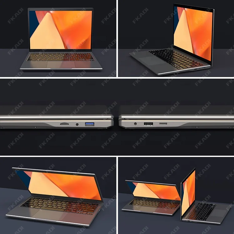 Customized 15.6 inch laptops computer 8GB 16GB 32GB RAM Notebook Portable dual screen business laptop Computer