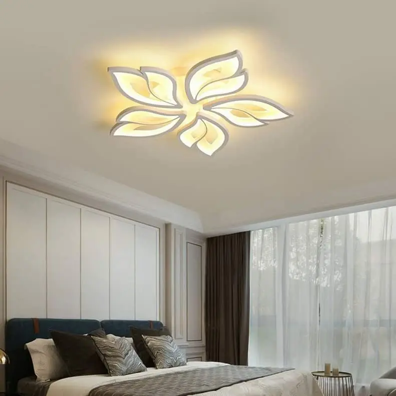 wholesale retail newest 5-petal flowered light 635MM 60W dimmable bright beautiful led pop ceiling light