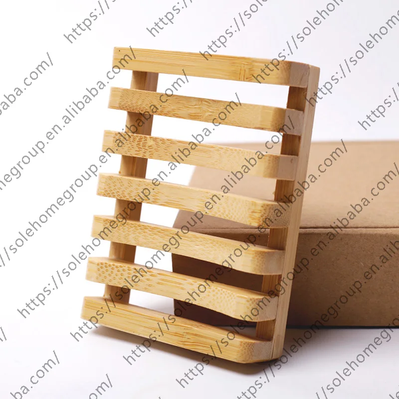 wooden soap case holder handmade natural rectangular wood soap dish holder for kitchen bathroom sponge scrubber soap