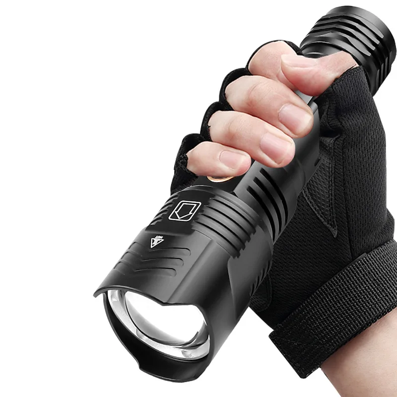 Hot Sale LED Aluminum Rechargeable wall mounted emergency hotel torch flashlight
