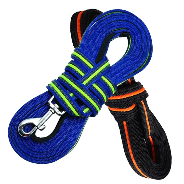 Comfortable Light Durable 5M 10M 15M Long Running Non Slip Dog Tracking Training Leash Lead