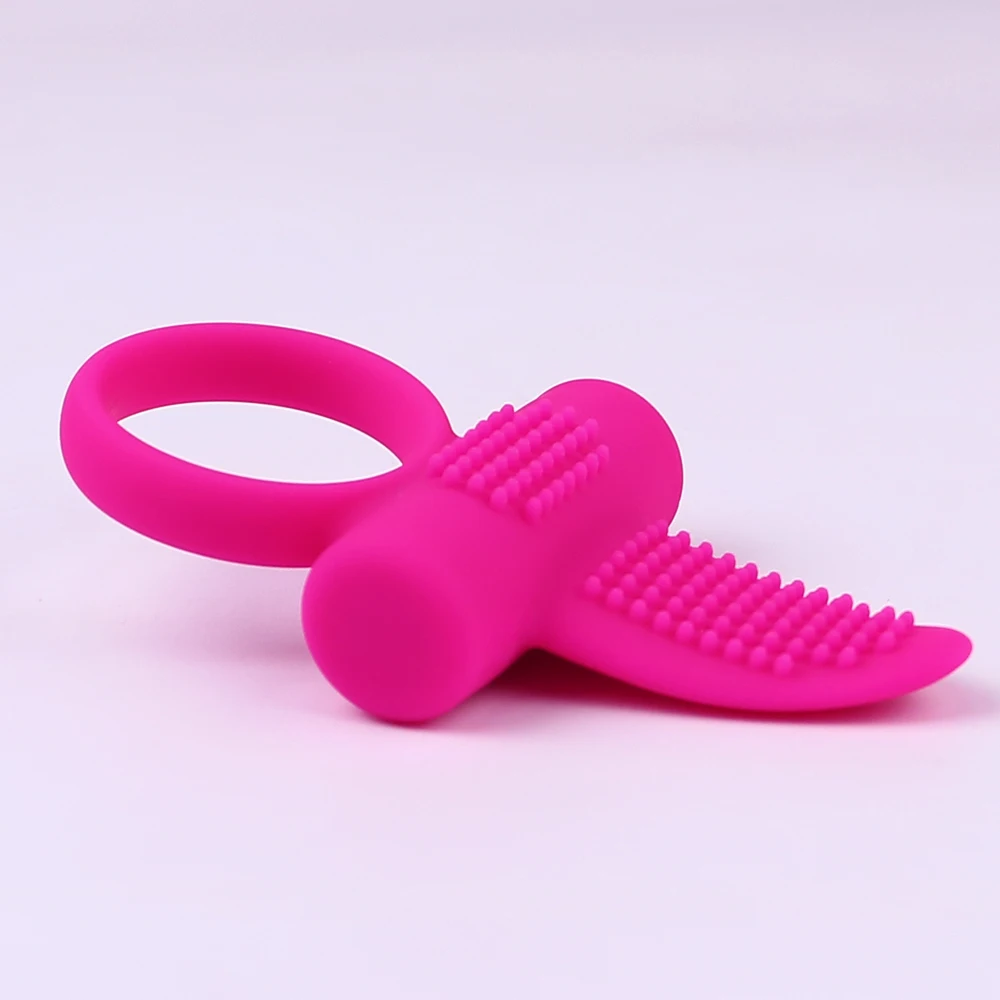Soft Silicone Vibrating Penis Ring Sex Toys for Men Couples Male Delay Ejaculation Ring Clit Stimulate Elastic Lock Vibrator