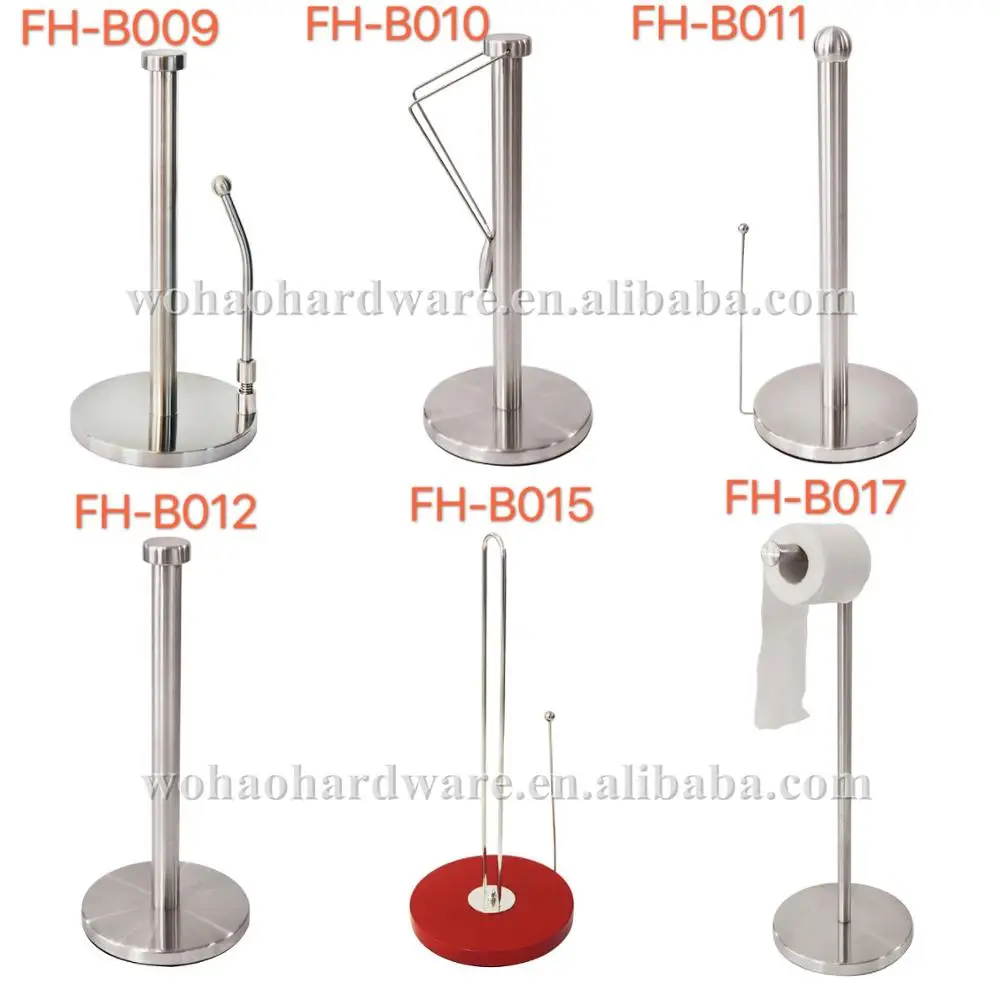 New Design Toilet Paper Holder Stainless Steel Kitchen Bathroom Roll Standing Tissue Paper Towel Holder