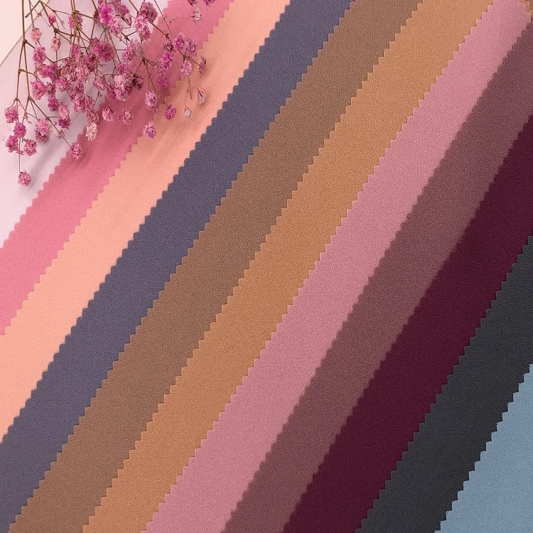 
MOSS CREPE 100%POLYESTER WOVEN MUSLIM LADY DRESS FABRIC 