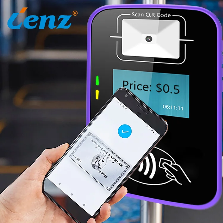 Public Bus Contactless Ticket Validator  Rfid Card Validator with 4G GPRS  8G Memory QR Validator