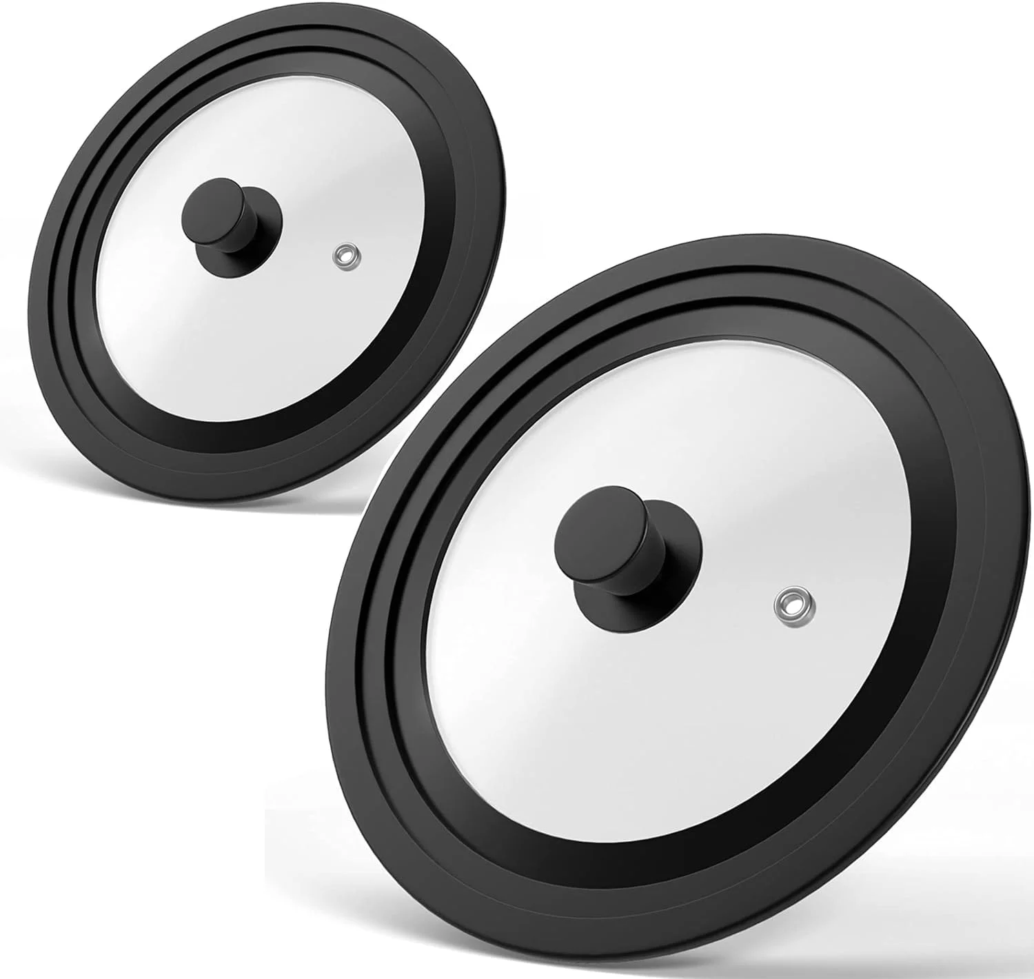 High repurchase rate 18-20-22cm Universal Multifunctional Silicone Glass Pot Cover Cooking Lid