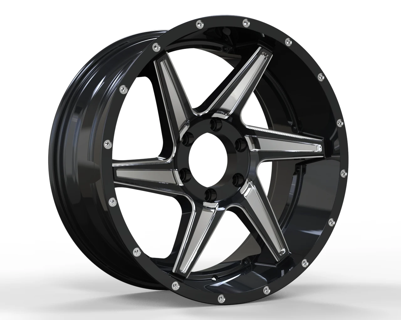 Forging Process Automobile Hub Wheel Ring 17-24 Inch Wheel Rims Passenger Car Wheels Aluminum Alloy Aluminum 6061-T6 Black 7-11J