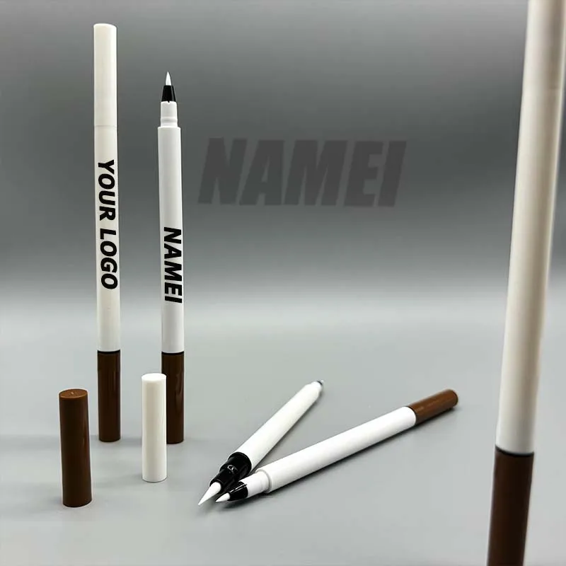 2 in 1 Cosmetic Manufacturer Pen Tube Empty Makeup Packaging Cheap Liquid Eyeliner Pencil Tube