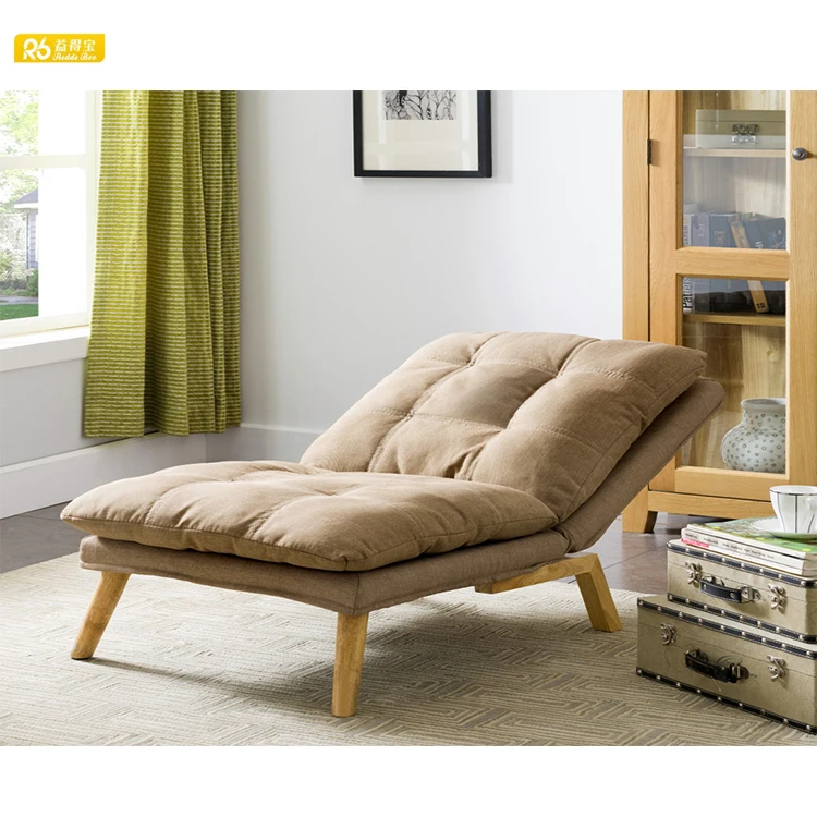 Redde Boo modern foldable balcony wooden lazy chair fabric upholstery sofa chair M85