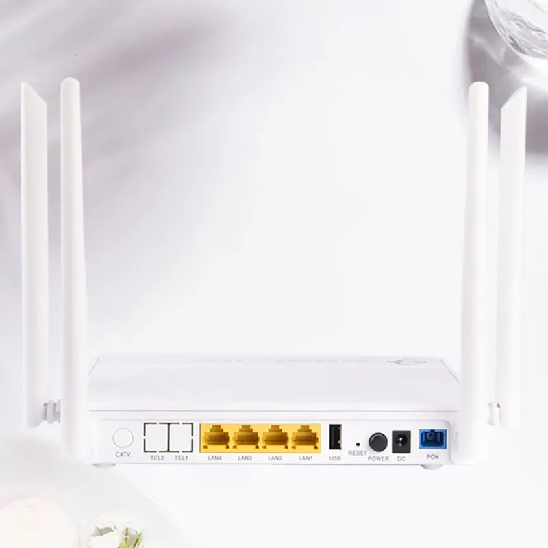 Wholesale Supplier  Ftth Xpon Onu Router 4Ge+Wifi+Usb+Pots 2.4G/5G Dual Band Ac Compatible Huawei Epon/Gpon