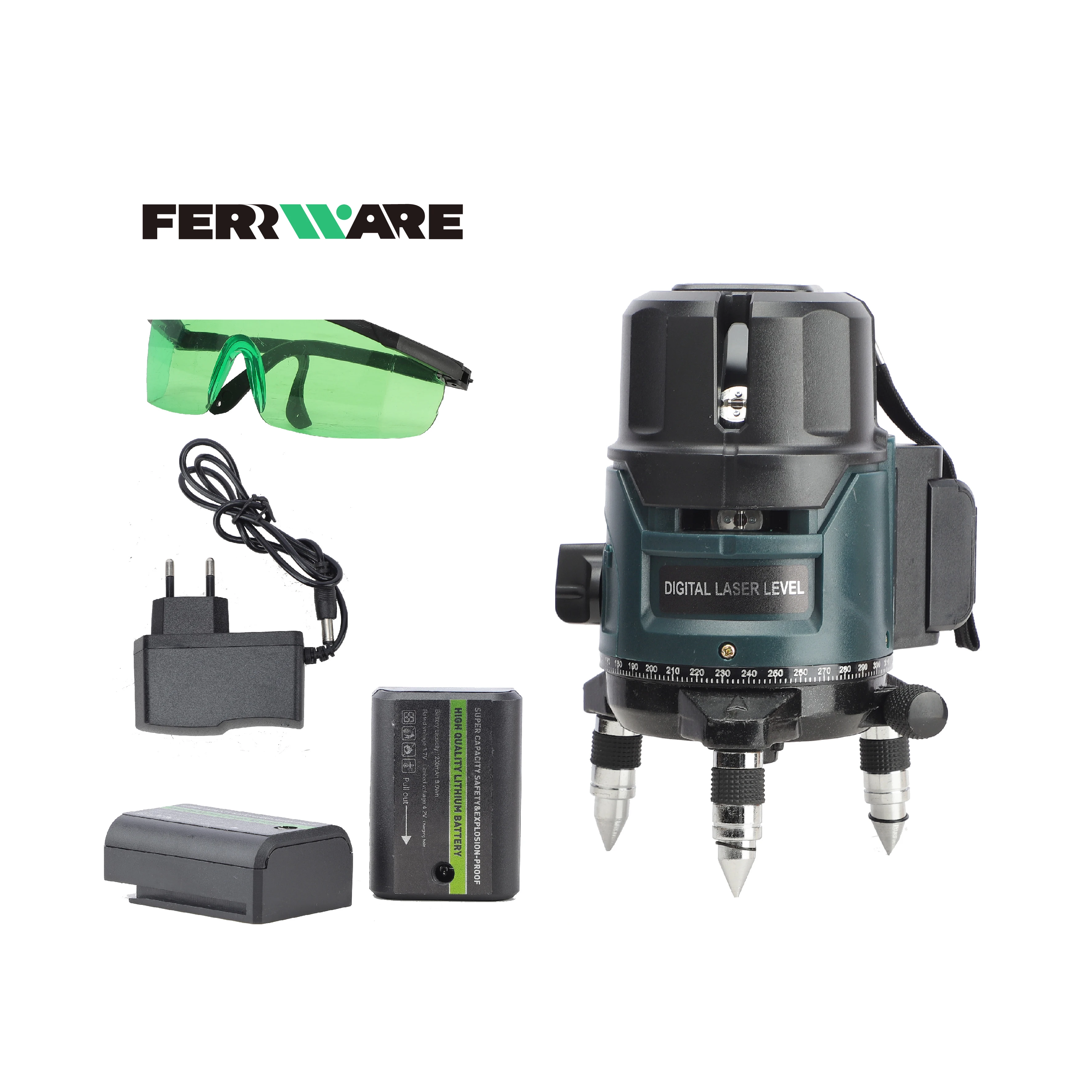 3 Lines 3x360 Self Leveling Laser Level Three-Plane Auto Self-Leveling and Alignment Cross Line