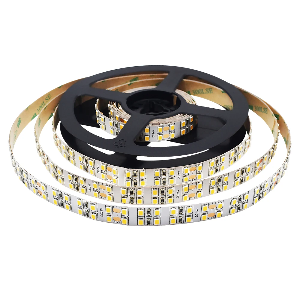 Светодиодная лента SMD2835 высокой яркости двухсторонняя FPC 240 светодиодов/м 1200 светодиодов/рулон для дизайна интерьера