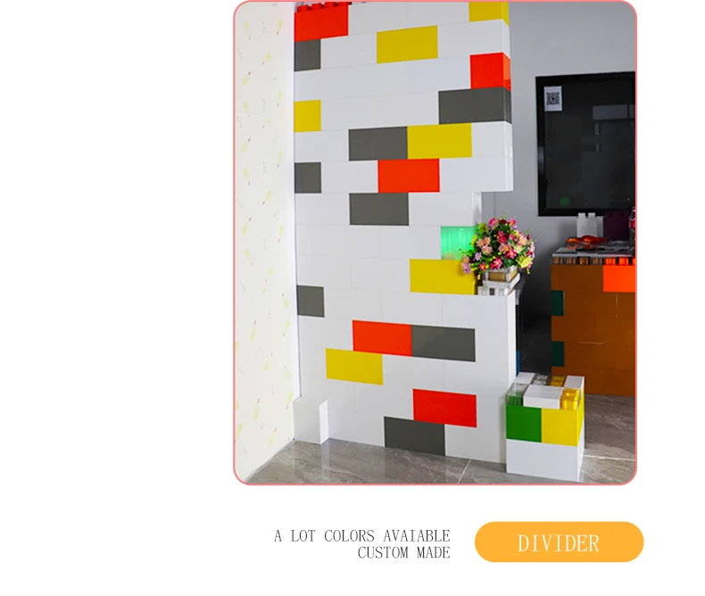 Good looking plastic PVC panels large blocks removable indoor children playground picket fence temporary garden divider